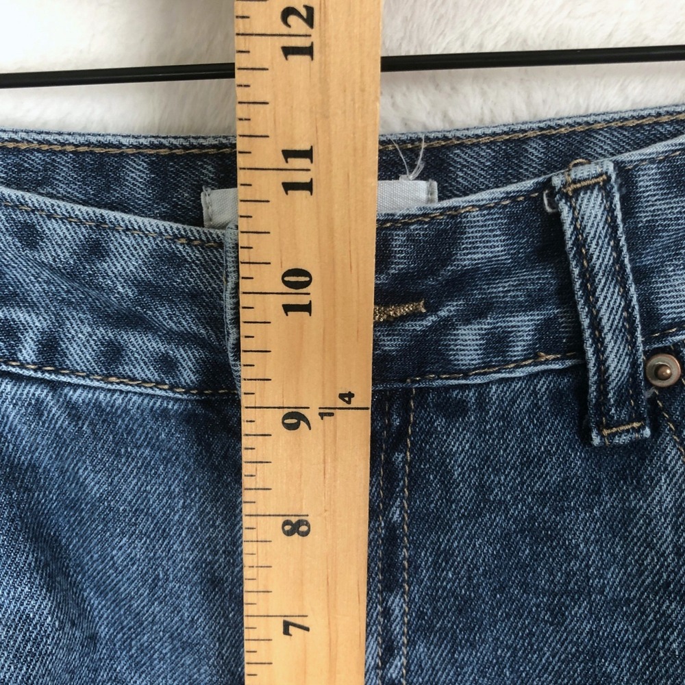 BAMBOO High Waisted Wide Leg Jeans Sz 3/26 Medium Wash Blue Denim Casual Relaxed - Picture 9 of 10